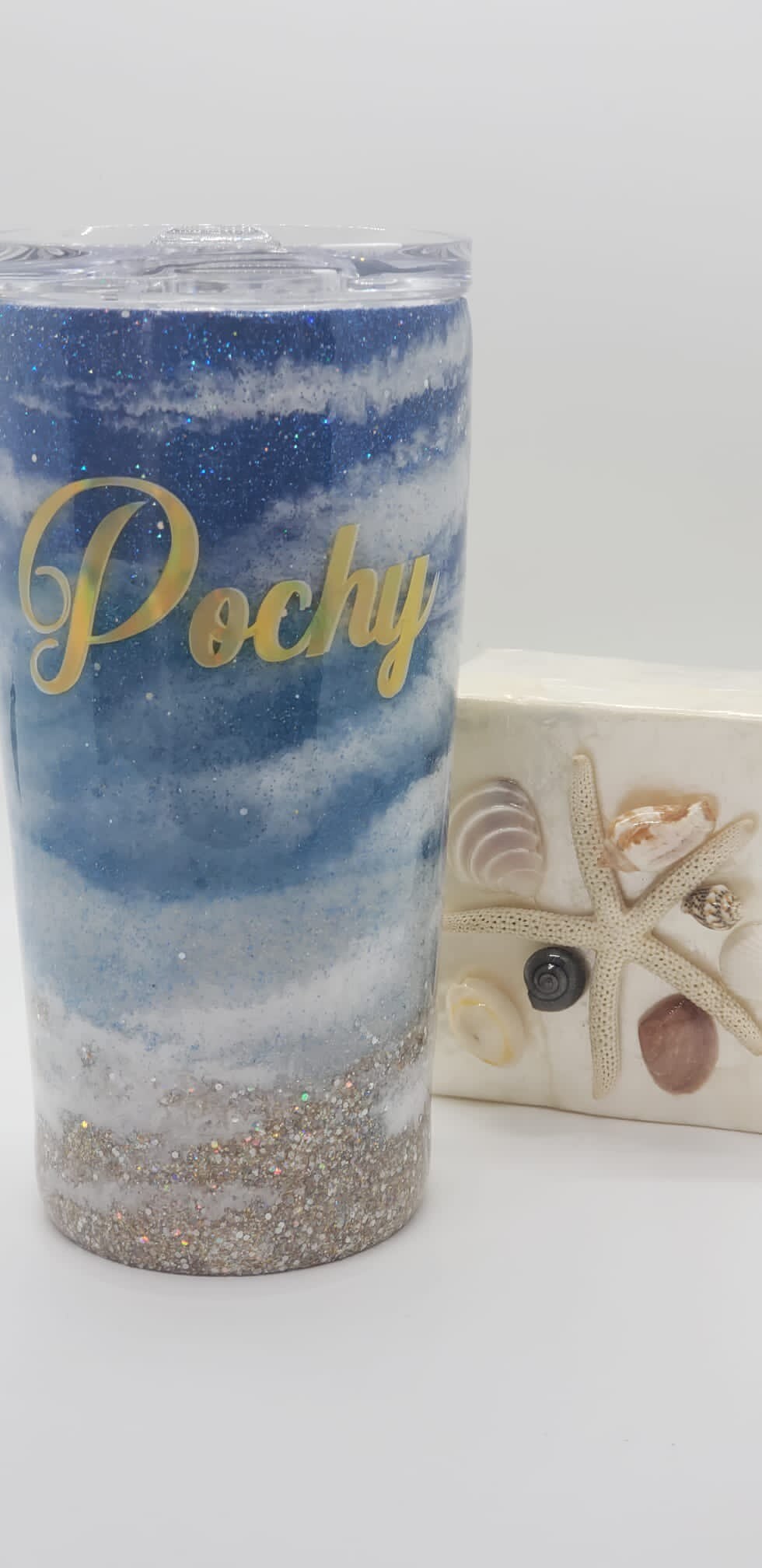 Beach custom tumbler