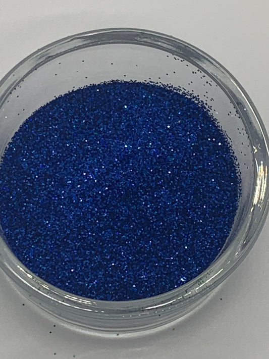 Deep sea blue extra fine holographic glitter